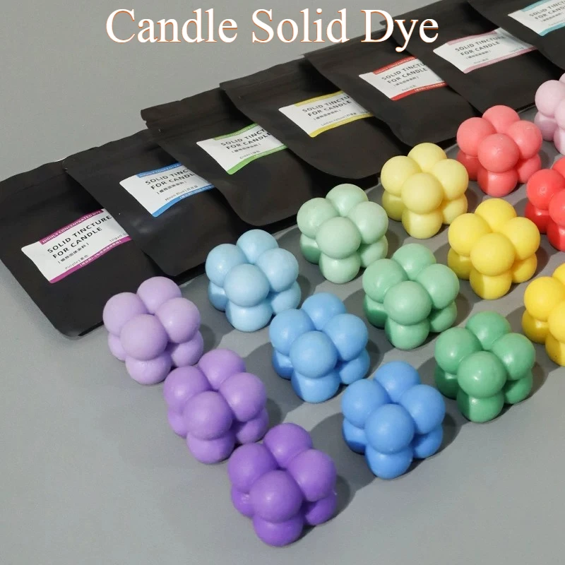 10g/bag Candle Solid Dye/handmade DIY Candle Pigment Highly Concentrated Non-smudging Easy-to-color Wax Pigment 6/12/18 Colors