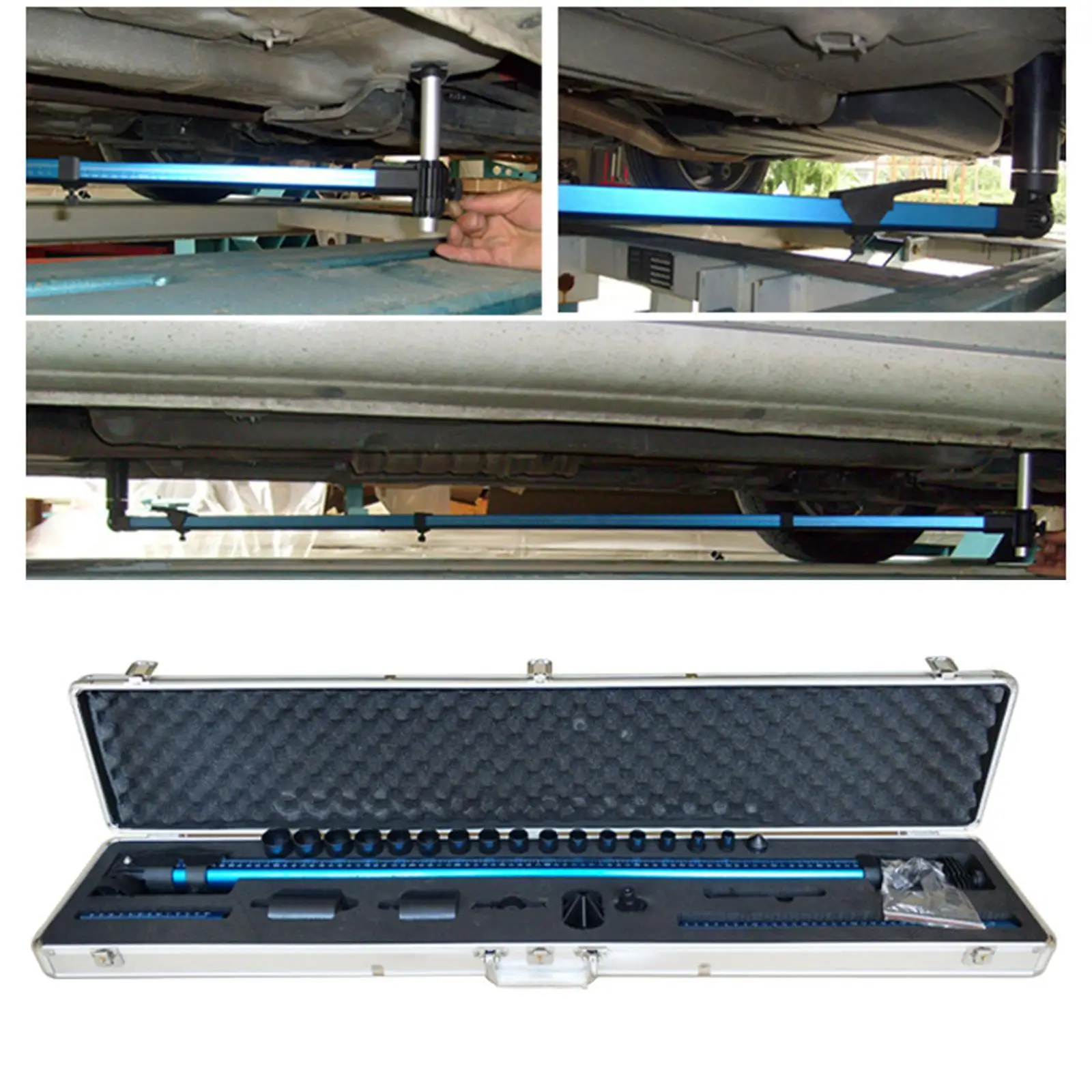 

2D Measuring Ruler 2D Measurement Tool with Case Repairing for Auto Body Frame Measuring Ruler Vehicles 2D Measuring System