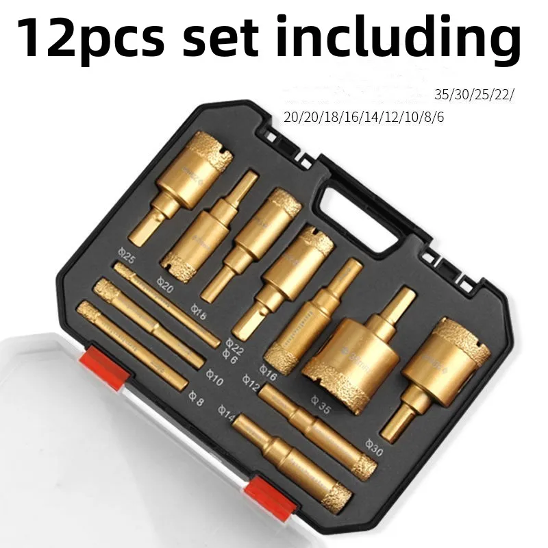 Diamond Gold12Pcs 6…