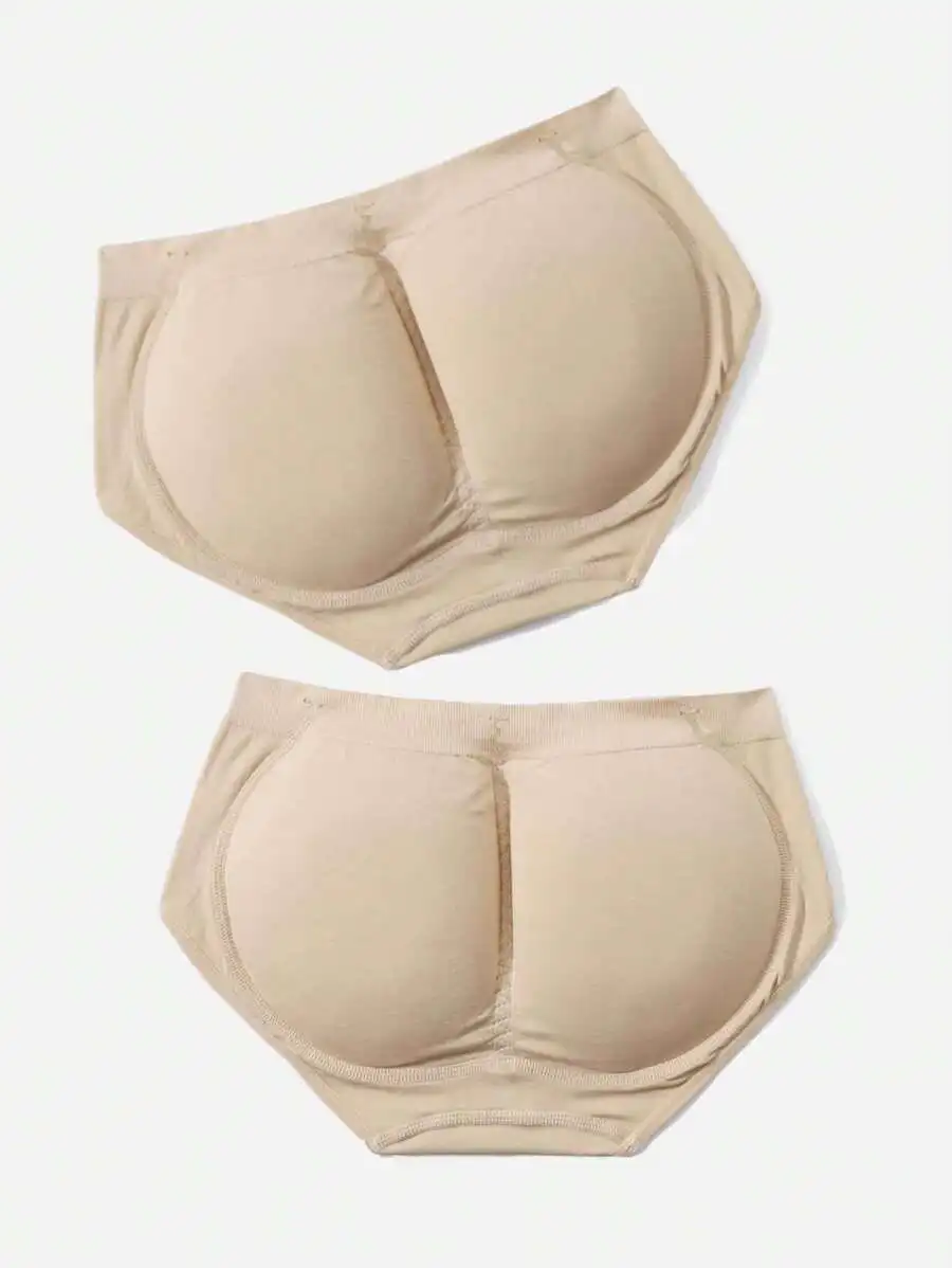 

Women’s 2-Piece Body Contouring Set: Waist Shaper And Padded Hip Enhancing Briefs