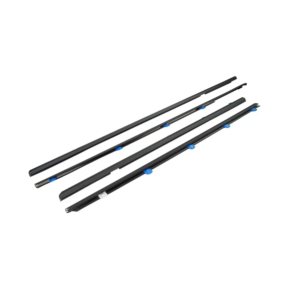 4 قطعة ويندوز المطاط السير الوقائي مقاوم للماء قطاع الضغط ختم حزام صب الكسوة لهوندا سيفيك 2012-2015 الأسود MW-1005 #3