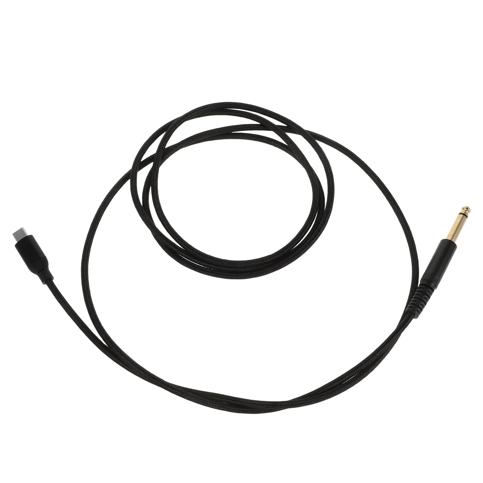 

USB Type-C to 6.35mm Electric Guitar Audio Cable Built-in Chip Stable Recording Instrument Cable Guitar Cords Audio Connect Wire