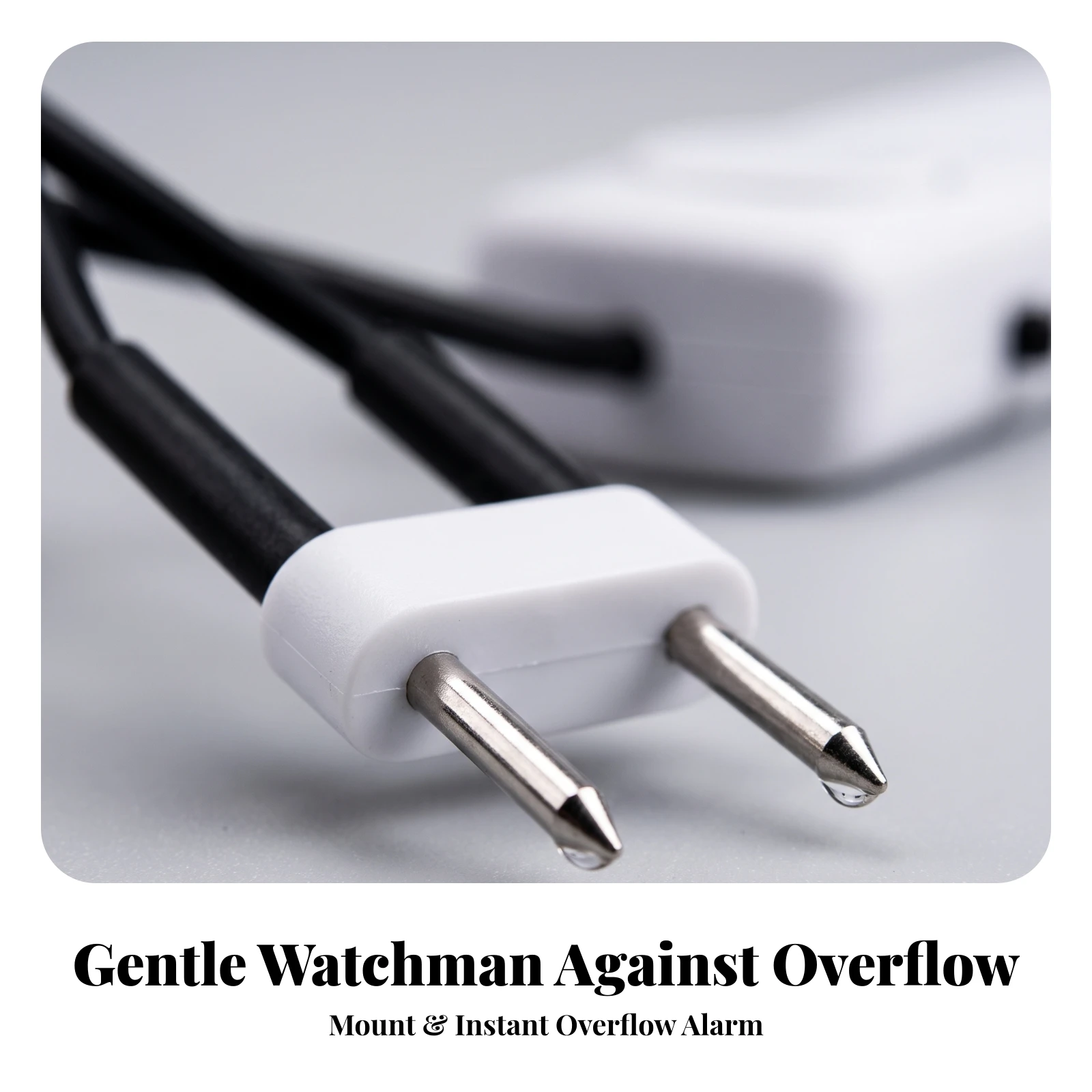 Water Level Alarm with Sensor Sensor Compact Water Leak Alarm Leak Sensor with Cable Flexible Adjustable Volume