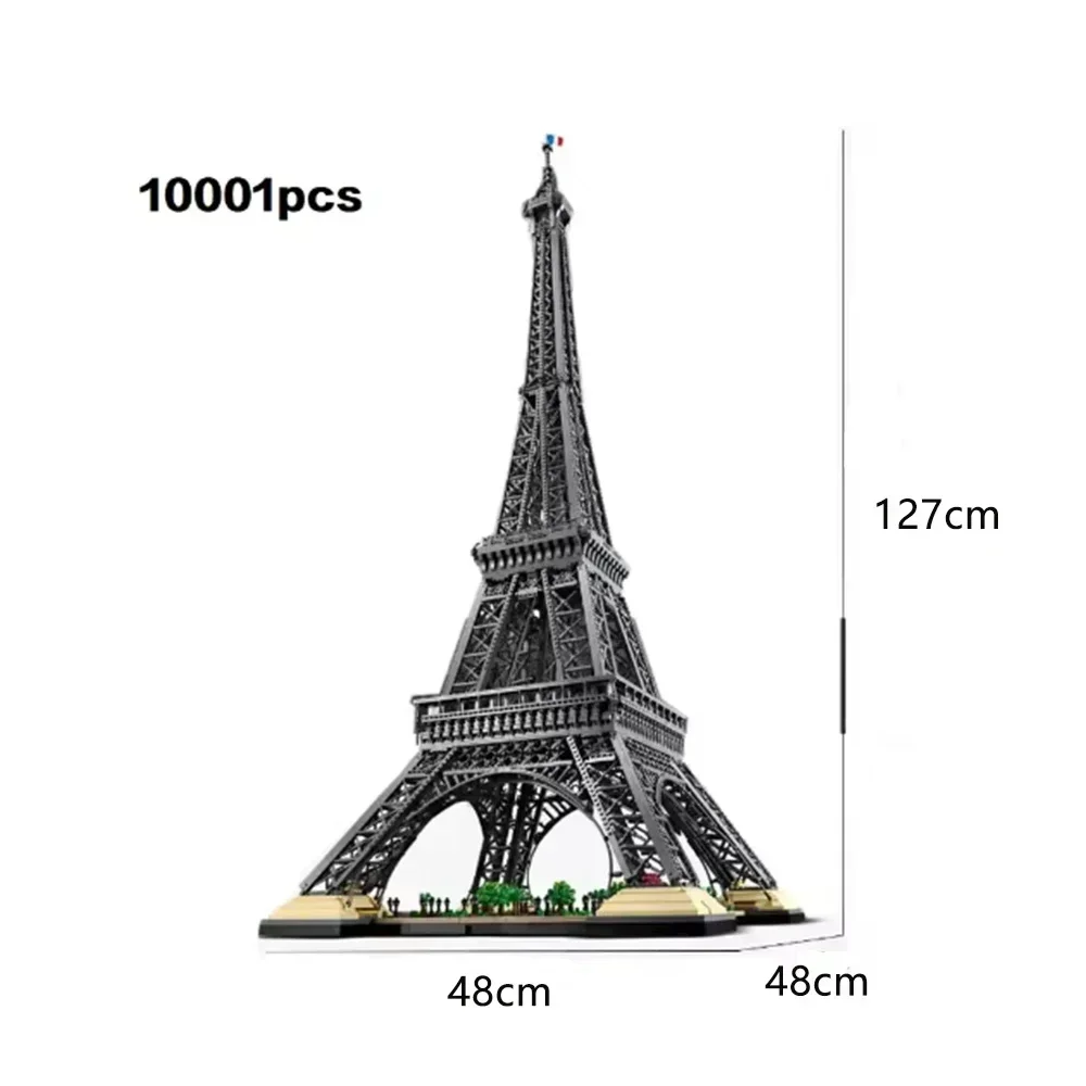 

НОВЫЙ 1,5 м Эйфелева башня 10307 10001 шт. PARIS Архитектурная модель строительного блока кирпичный комплект игрушек для взрослых и детей подарочный набор