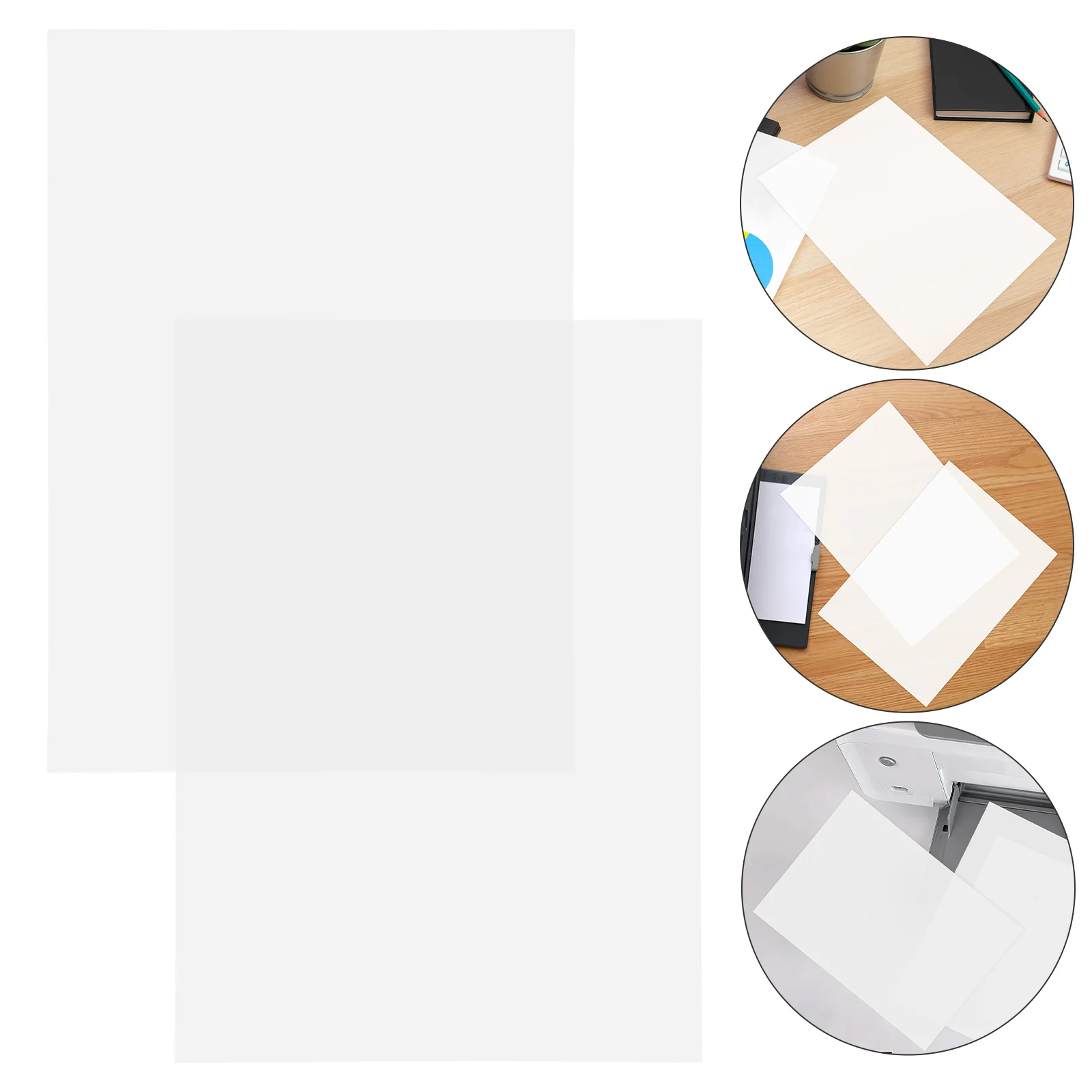 10 시트 인쇄 가능한 재료 흰색 PVC 시트 라미네이터 호환 핫 프레스 기계 카드 제작 아티스트 디자이너