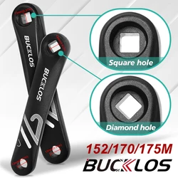 BUCKLOS Ebike Crank Arm 152/170/175mm Bike Crankarm Replacement Component Square Spline Hole Bicycle Crankset Cycling Parts
