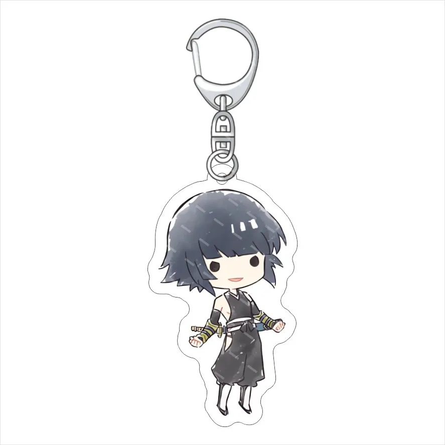 55MM Anime BLEACH‌ Figure Kurosaki Ichigo Ishida Uryu Aizen Sousuke Kuchiki Byakuya Abarai Renji Acrylic Key Chain Cute Gifts view 6