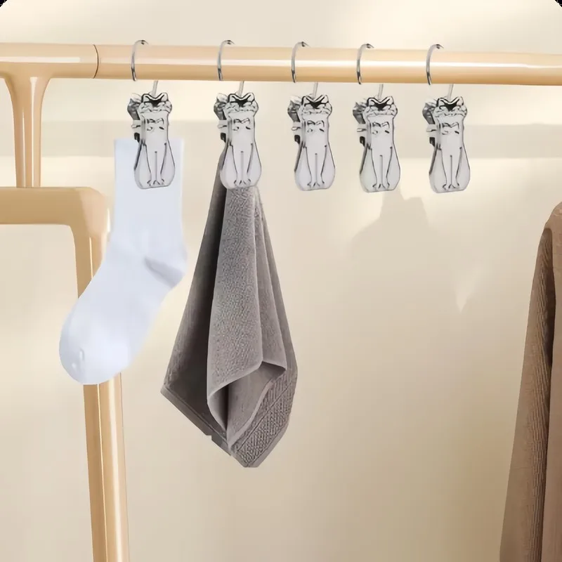 54 pcs Cute Cat Drapery Holders, Living Room Window, Iron Metal Durable, Cute Cat Shape Design, Multipurpose