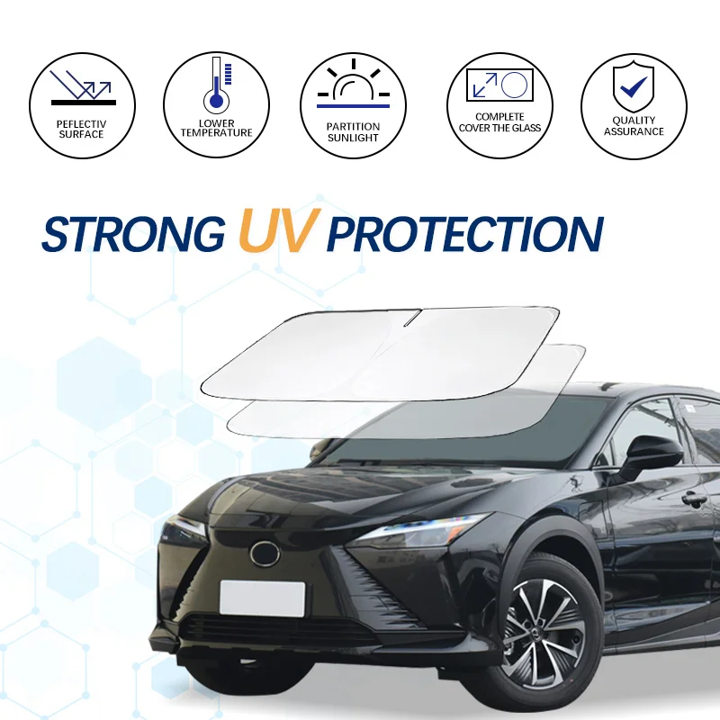 

Car Windshield Sun Shade For Lexus RZ Sunshade Summer Visor Protector Foldable Blocks UV Rays Protection Accessorie