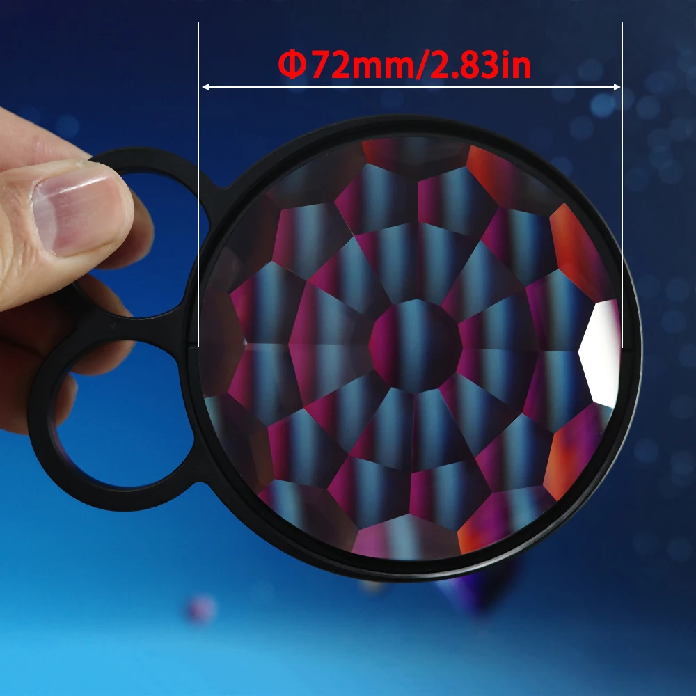 Handheld Kaleidoscope Prism Lens Fx Filter Special Effects for Photo Video Photography