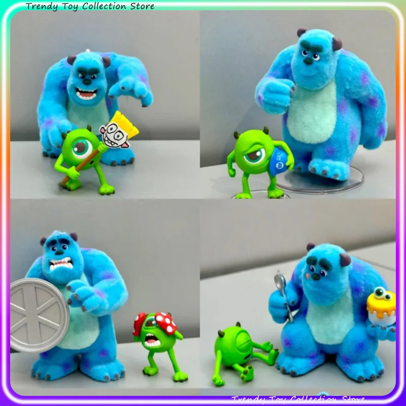 

New Authentic Disney Pixar Monsters Inc. Blind Box Working Diary Flocked Action Figure Collectible Trendy Toy For Anime Fans