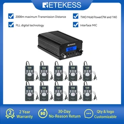 Retekess 10pcs PR13 Radio 1pc TR509 Wireless FM Transmitter Broadcast Stereo Radio Station Drive-in Church Meeting Translation
