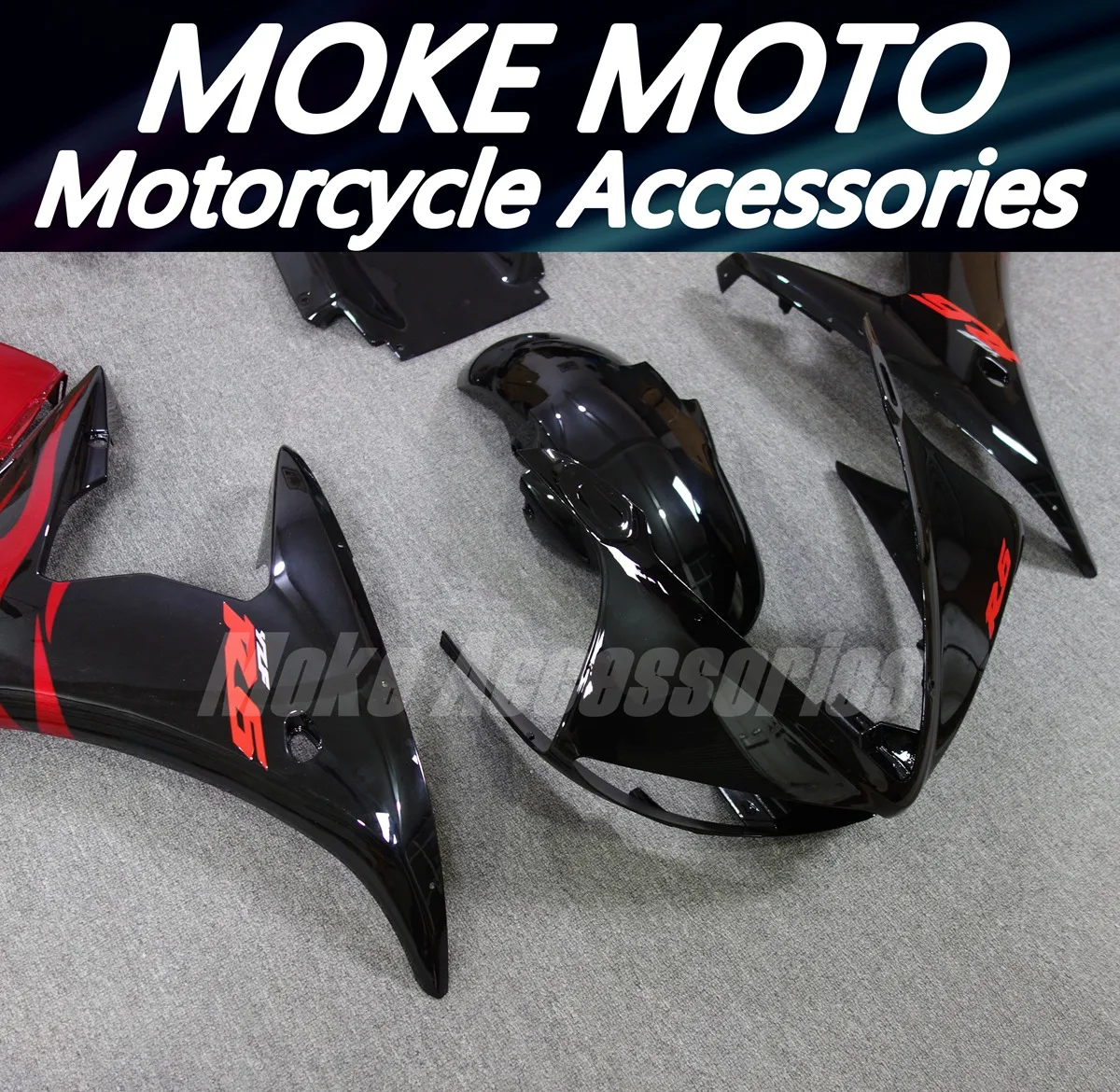 Motorcycle Fairings Kit Fit For Yzf R6 2003 2004 2005 Bodywork Set High Quality Injection Black Red Flame