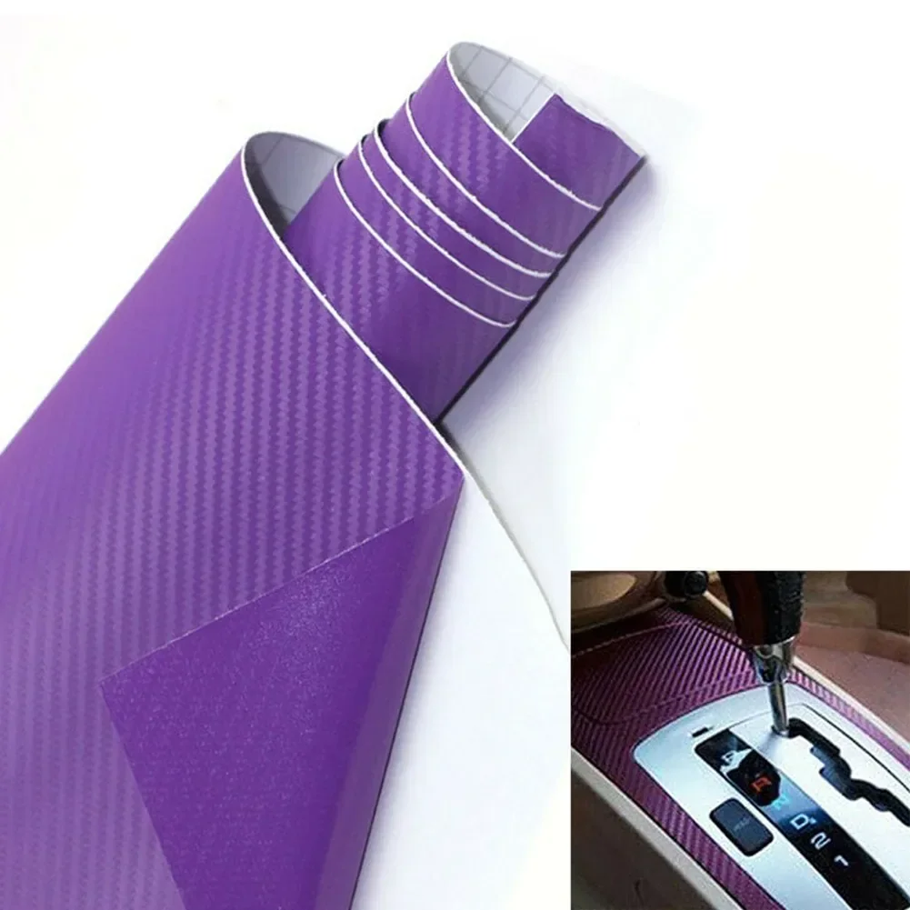 Car Vinyl Wrap Sticker 50x12 50x12 Armrest Rear Mirrors B Pillar Carbon Fiber Exterior Accessories Panel Accessory