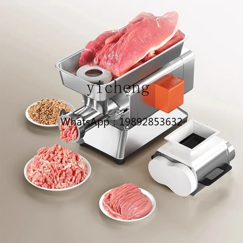 ZZ مفرمة اللحم التجارية عالية الطاقة الكهربائية الفولاذ المقاوم للصدأ اللحوم المفروم التلقائي آلة حقنة شرجية متعددة الوظائف