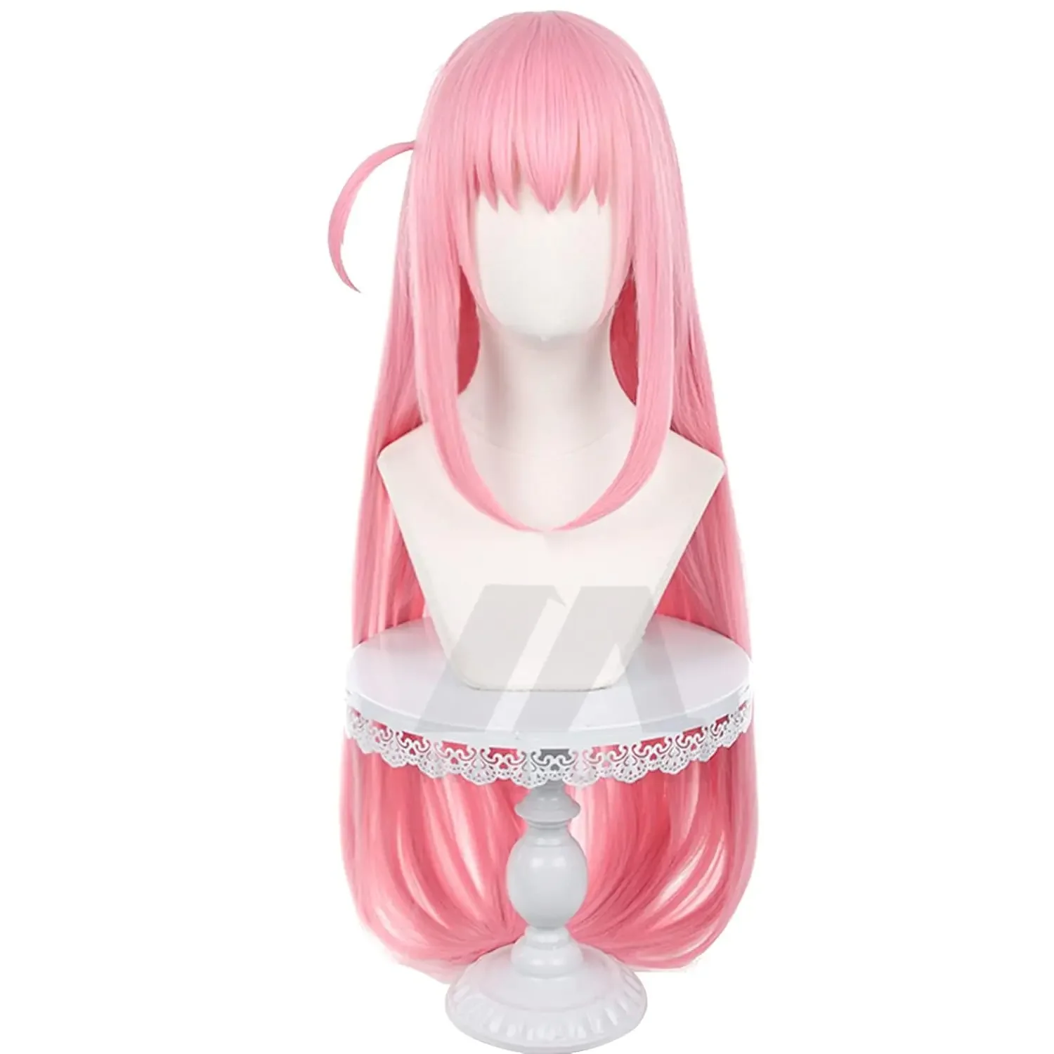 Anime cosplay peruca para bocchi the rock hitori gotoh cabelo rosa para as mulheres halloween vestir-se rosa perucas longas retas traje