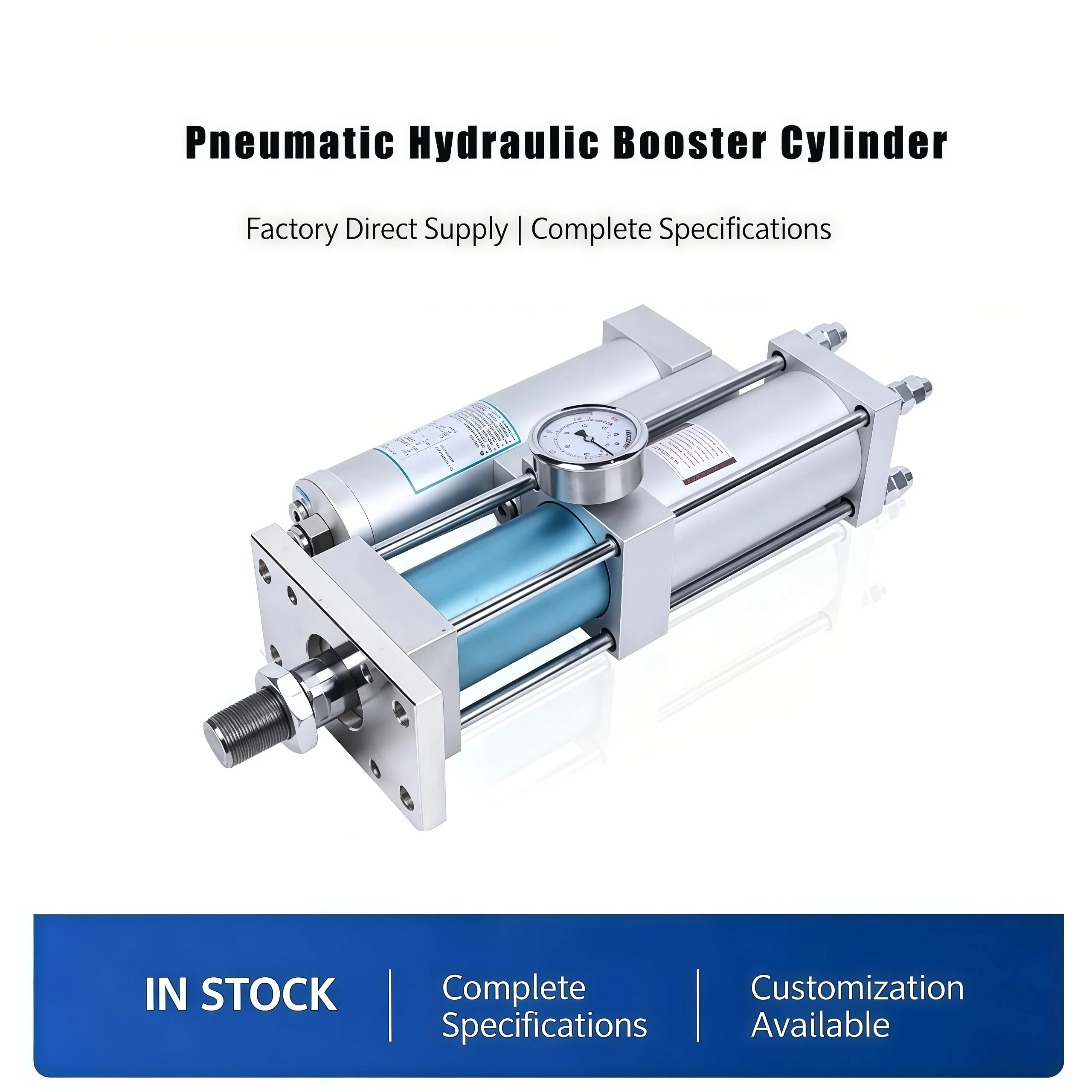 Air-Hydraulic Cylinders, Pressure Boost Cylinders, High-Pressure Punch Cylinders, Applied to Stamping Press Equipment.