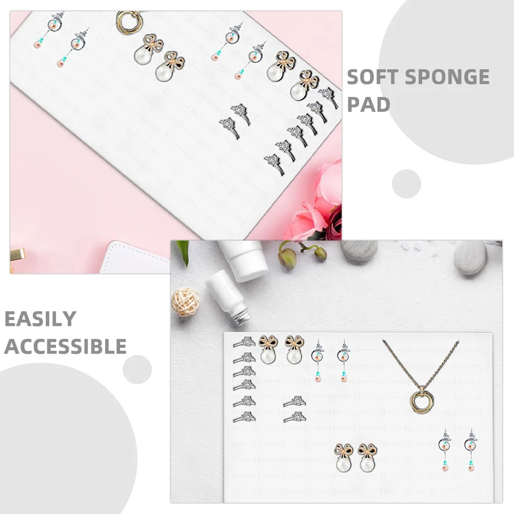 10Pcs Sponge Padding Jewelry Box Inserts Stackable Protective Cushioned Pad for Rings Earrings Organizer Display