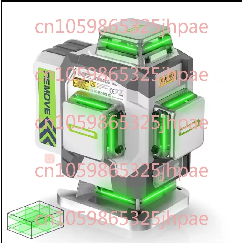 Huepar 2024 تصميم جديد 4D 16 خط مستوى الليزر شعاع أخضر ZK04CG