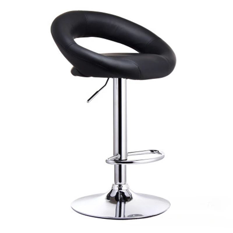 PU leather Korean leather swivel chair, lifting high stool, moon shaped bar chair, front desk cash register computer chair