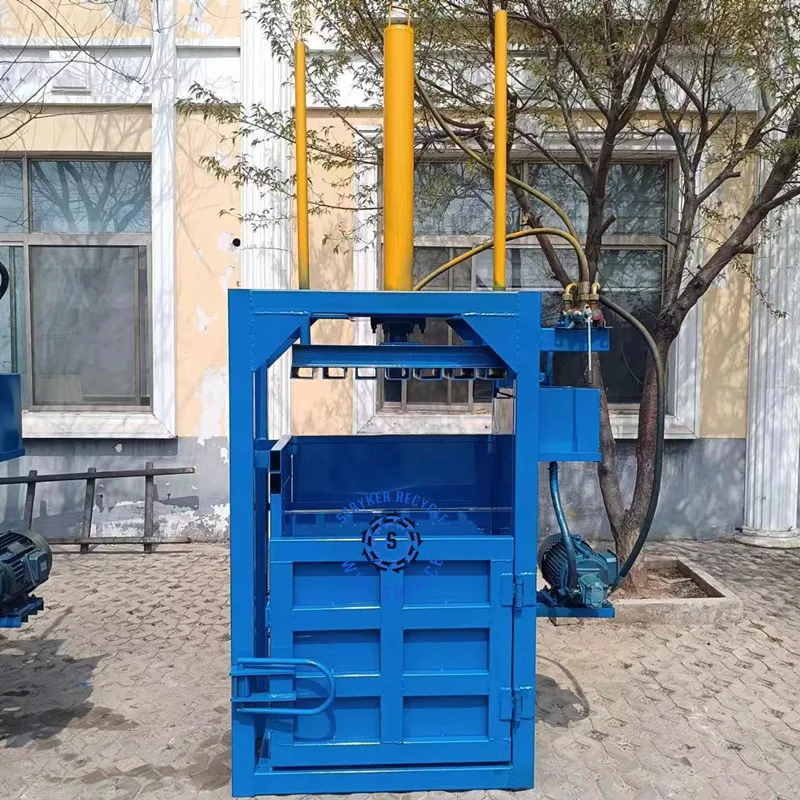 Vertical Semi-automatic Hydraulic Packer /Waste Paper Baler Of Garbage Station /Waste Cloth Waste Compressor