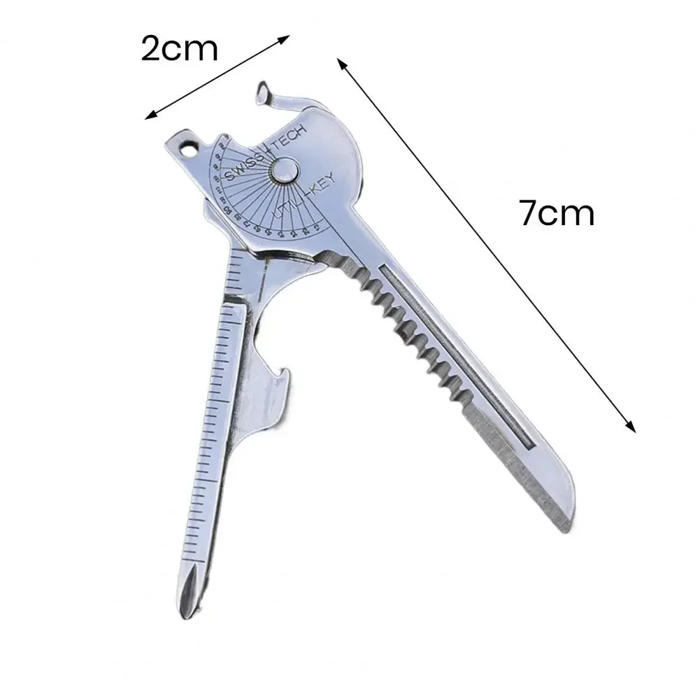 Compact Multifunctional Keychain Tool Gadget with Screwdriver And Bottle Opener Portable Emergency Tool for Everyday Use