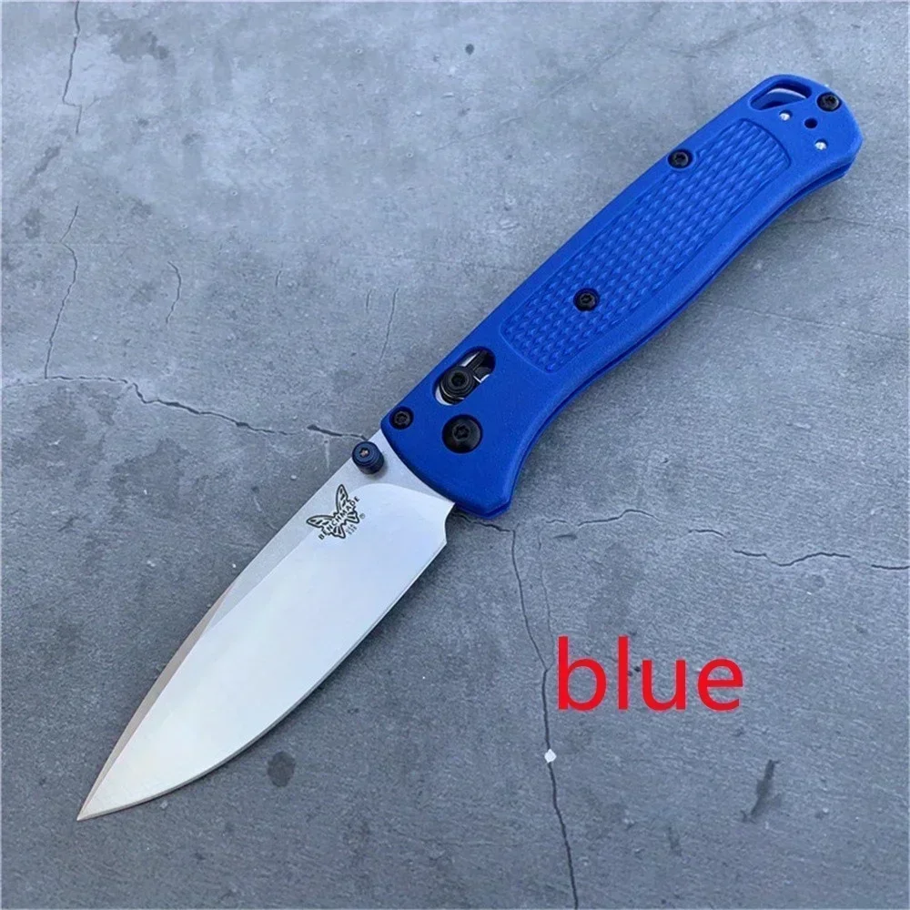 BM 535 Portable Folding Knife 440C Blade Nylon Fiber Handle Pocket EDC Outdoor Adventure Camping Knife Black Blade / White Blade