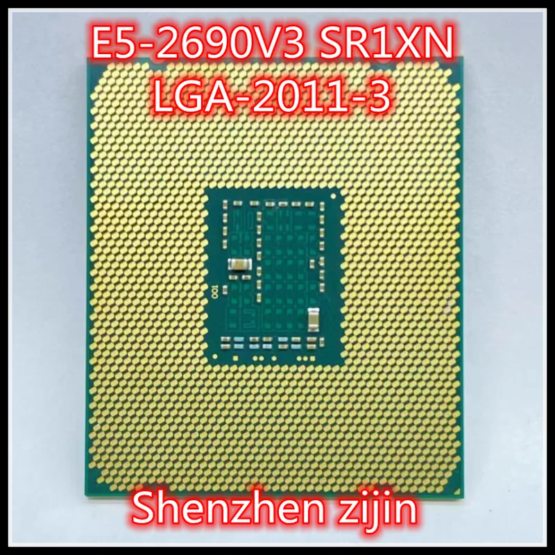 E5-2690-procesador de CPU LGA 2690, dispositivo v3, E5, 2690v3, E5, 2,6, v3, SR1XN, 135 GHz, 12 núcleos, 24 hilos, 30MB, 2011 W