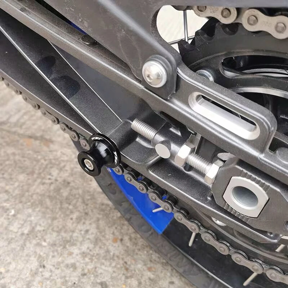 YZF دراجة نارية Swingarm بكرات M6 حامل مسامير CNC الألومنيوم دراجة نارية الملحقات لياماها YZF R3 R25 R6 R1 R7 2013-2019