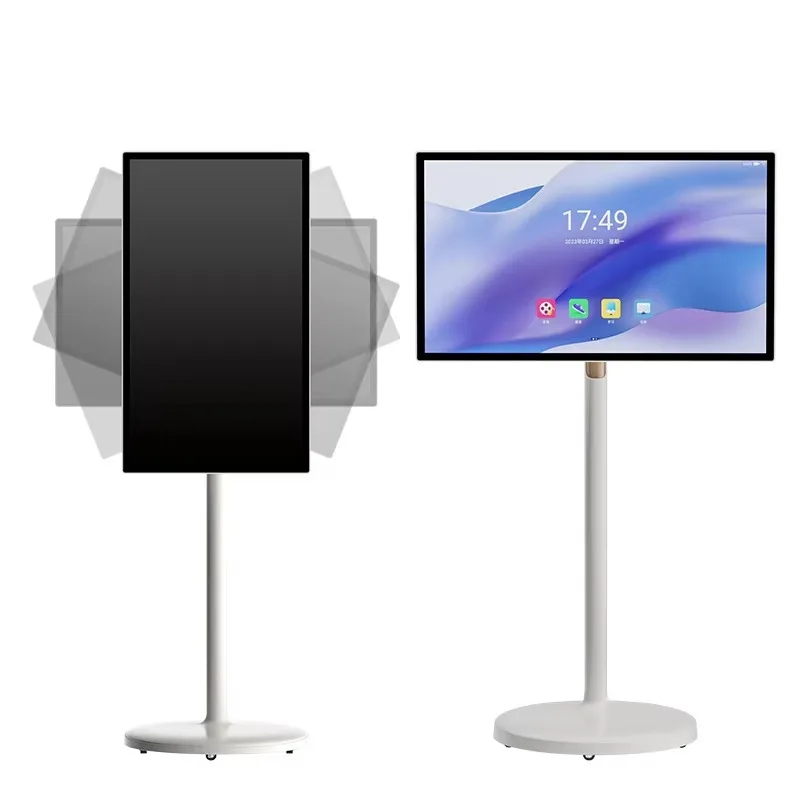Rotate Tablet Stands 21 27 32 Inch Incell Touch NFC Usb Wifi Smart Tablet Android 12 for Workout Gaming Touch Screen Monitor TV