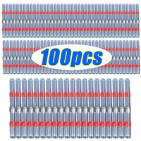Car Insulated Terminal Electrical Wire Solder Seal Lug Terminals Shrink Butt Connectors Waterproof Heat Connector 50/100PCS/Set