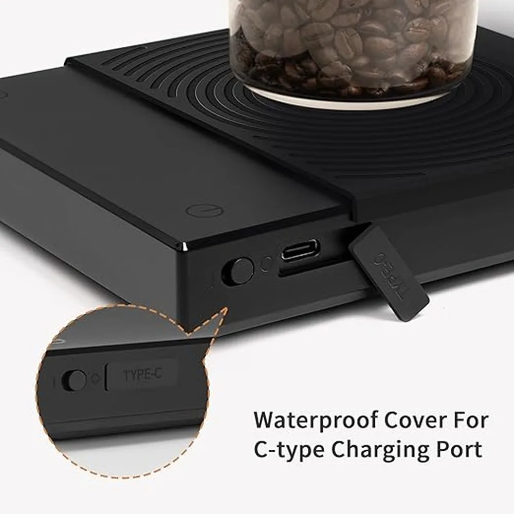 Scale High Precision 1g Accuracy Built In Timer Sensitive Buttons USB Rechargeable