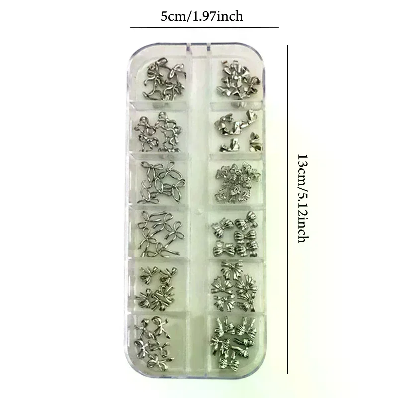 30/60 Uds. De dijes 3D de aleación exquisita para decoración de uñas, cinta de lazo Kawaii de lujo, joyería, decoración de diamantes de imitación para uñas, accesorios DIY