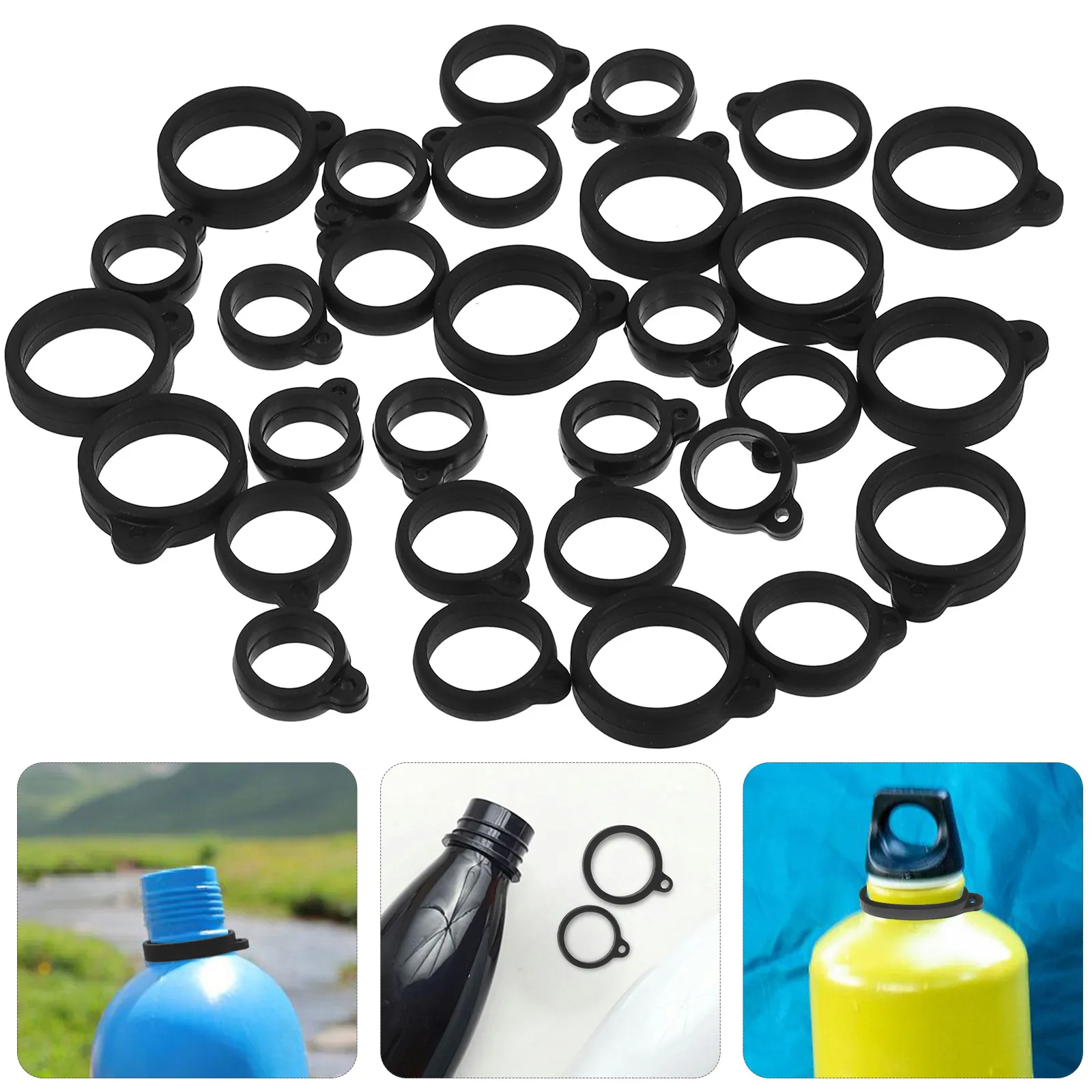 30 anneaux anti-perte, anneaux de suspension pour gadgets, pendentifs portables pour stylos, attaches pour effets personnels, décorations suspendues