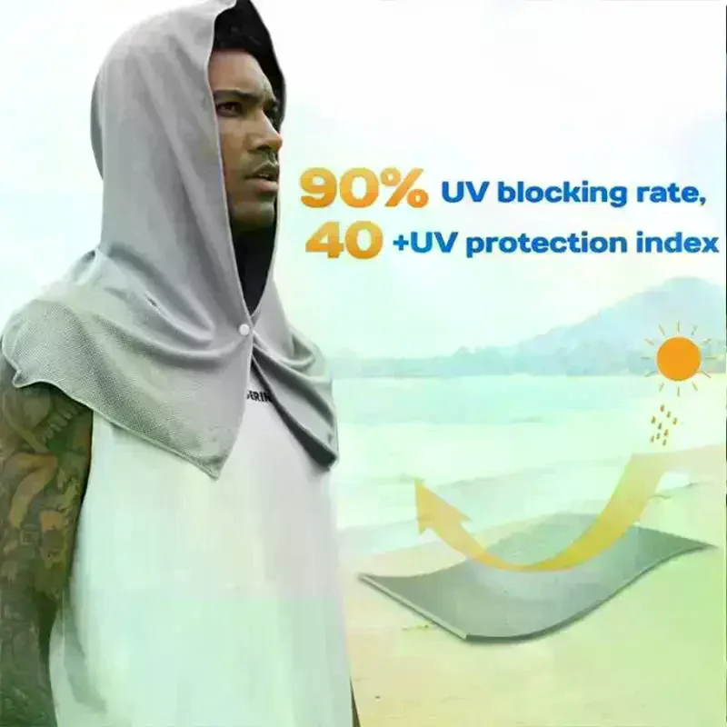 Quick Dry Cooling Sun Protection Hood Women Breathable Mesh Neck Face Outdoor Sports Sunshade Scarf Hat