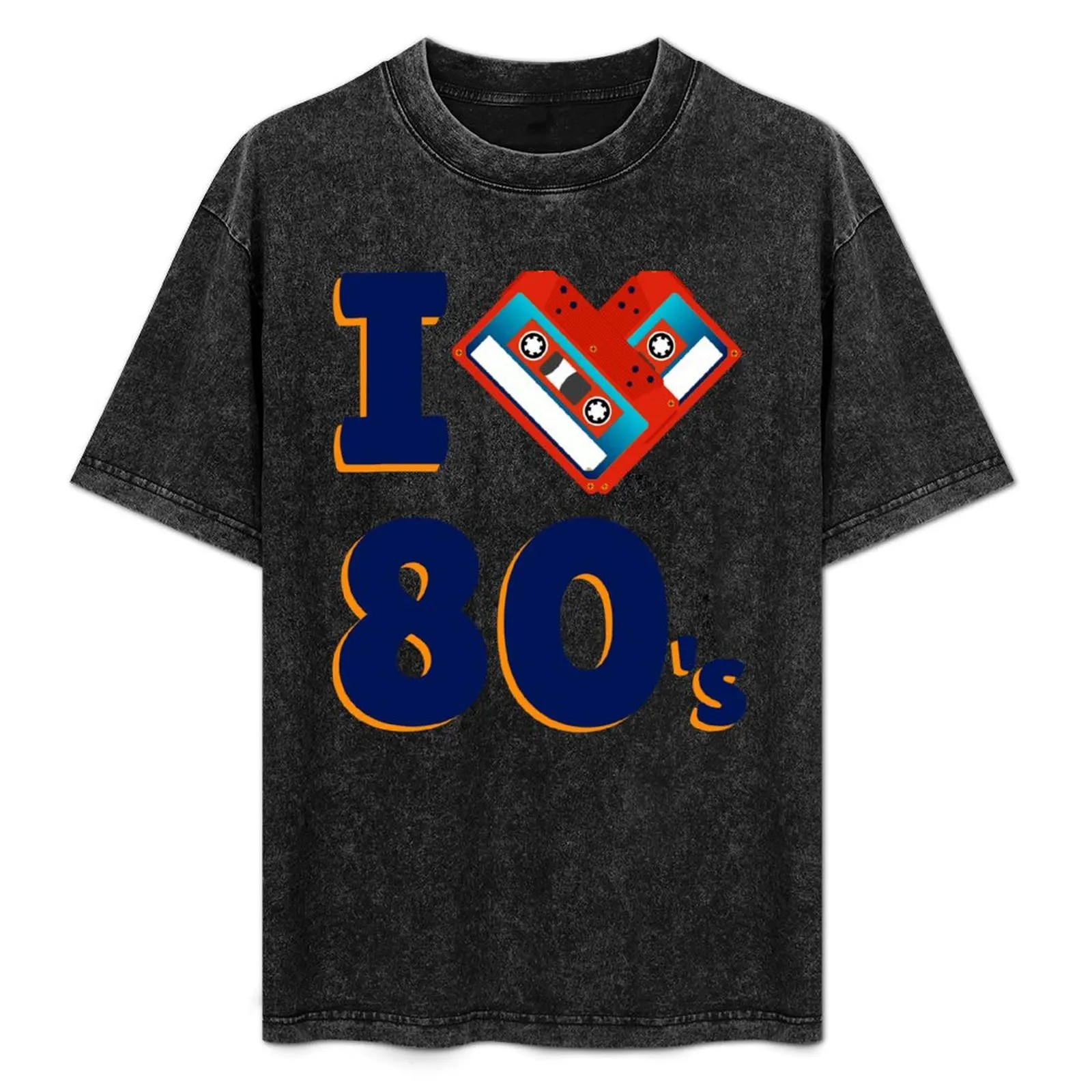 

I Heart 80's Cassette Tapes Nostalgic 1980s Love T-Shirt customs vintage anime shirts men