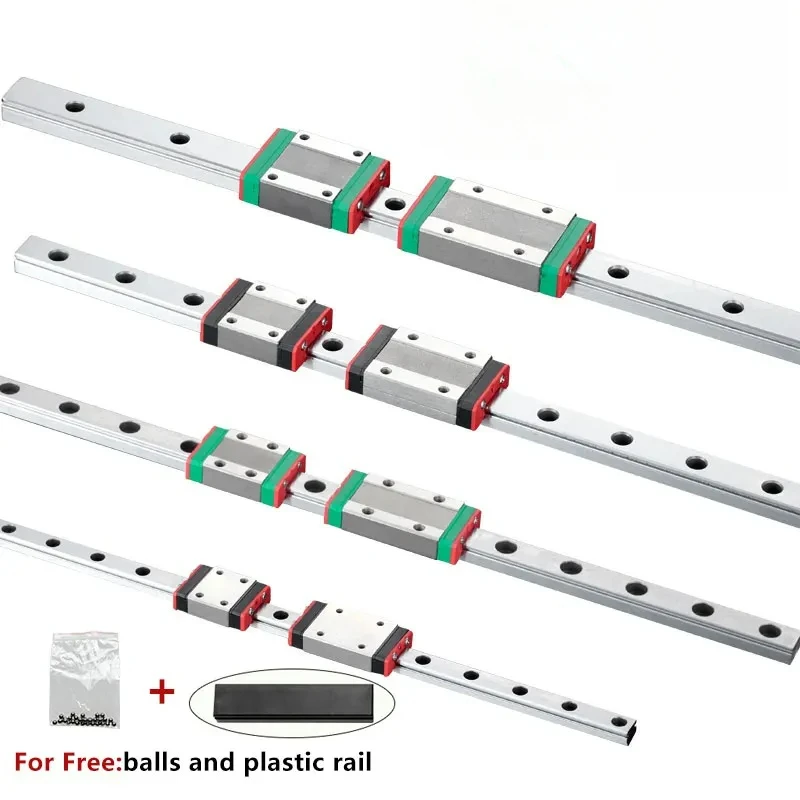 

MGN7 MGN12 MGN15 MGN9 L 100 200 350 500 600 800Mm Miniature Rail Slide Bearing Linear Guide Carriage CNC Kit 3D Printer