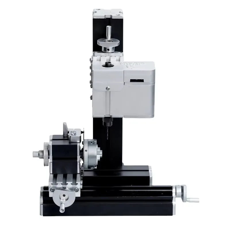 

Electroplated Mini Metal Drilling Lathe Machine ZRZX03060 12V5A60W for Woodworking DIY Hobby/School Teaching