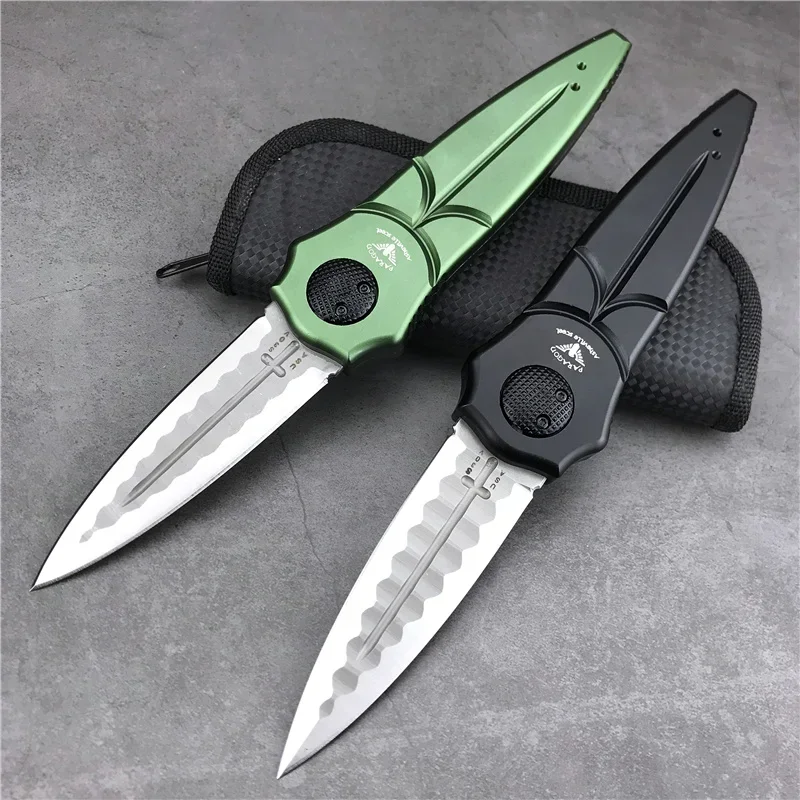 NEW Piranha Splitting Mechanism Opening Folding Pocket Knife D2 Blade Aluminum Alloy Handle Tactical Self Defense Knives EDC