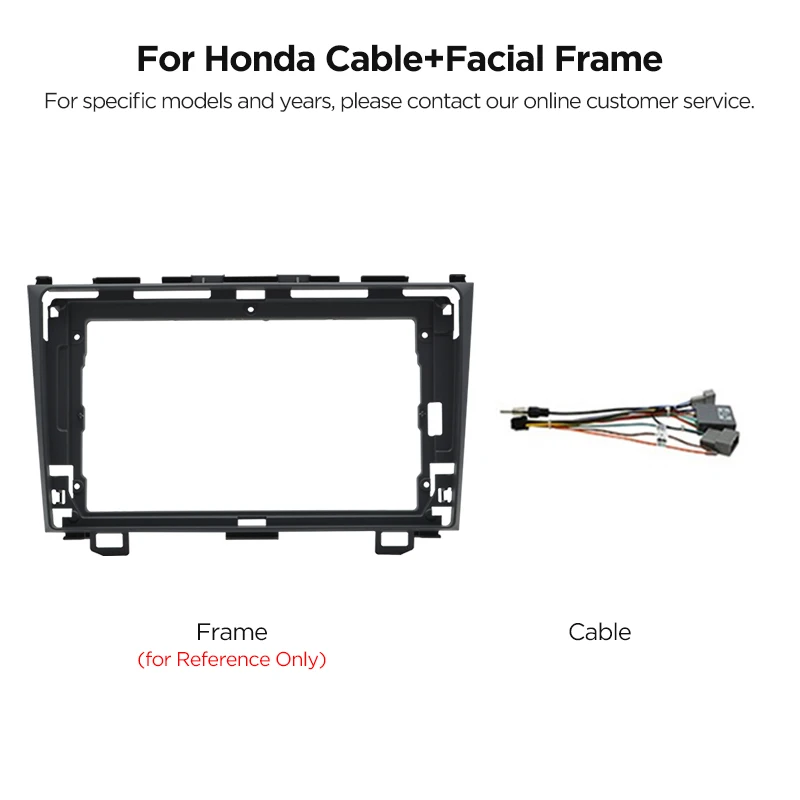 2 Din 9 Inch 10 Inch Auto Middenconsole Radio Frame Kabel Voor Peugeot VW Citroen Fiat Renault Audi Benz BMW KIA Mazda opel Ford