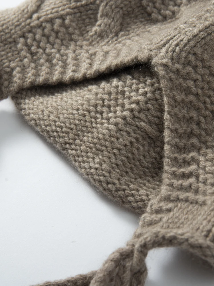 النساء الكشمير قبعة 100% الكشمير الخريف الشتاء كابل الحياكة القبعات لينة البلوز قبعات عادية أسلوب بسيط الكشمير شرابات القبعات