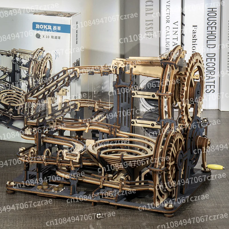 Night city xinggang puzzle model wooden assembled building block handmade diy birthday gift stereo puzzle