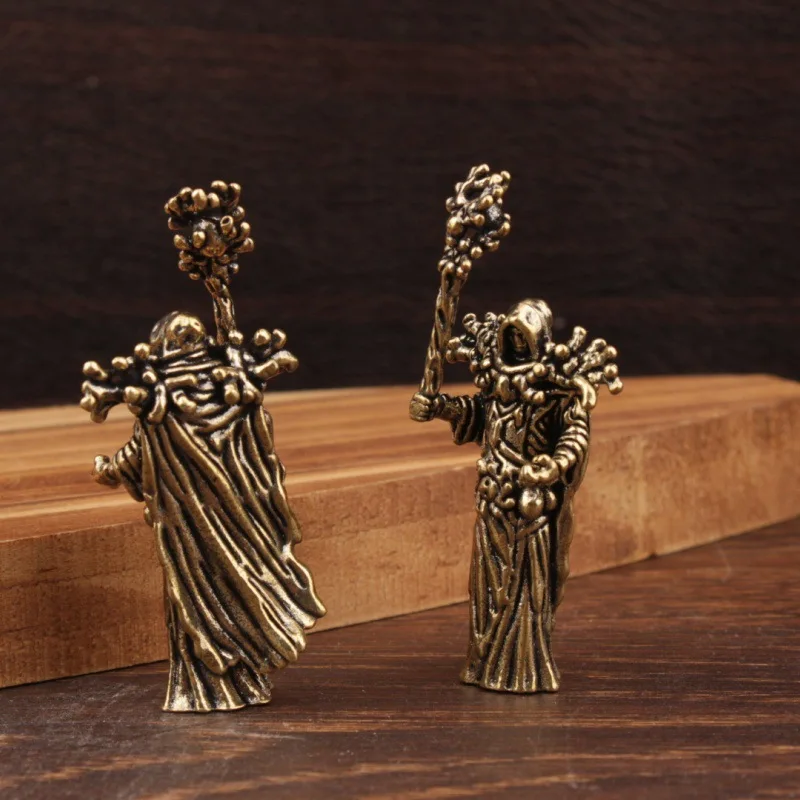 1/2Pcs Creative Brass Wizard Small Ornament Cross-border Special for Small Ornament Copper Crafts