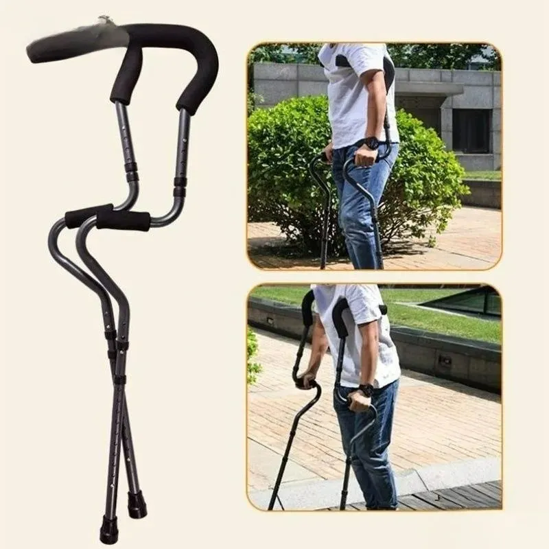 Customizable Crutches, crutches, armpit non-slip head, elderly, young and disabled foldable multi-functional direct sales,
