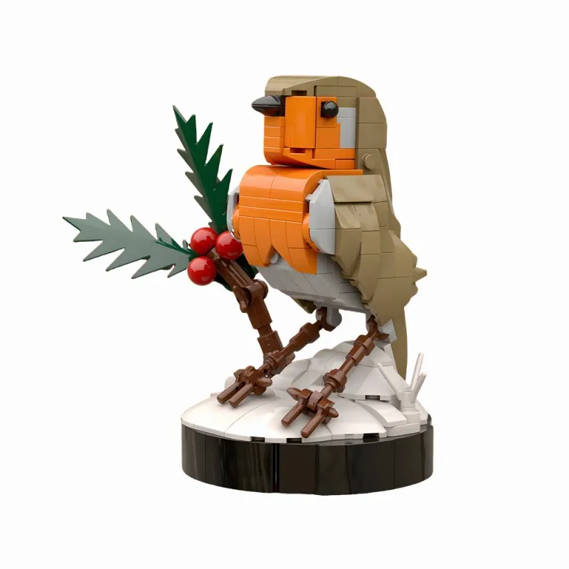 MOC winter robin building block model puzzle DIY creative bricks kids, hobby collection gifts