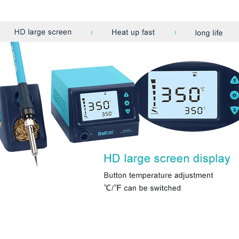 Bakon BK969S Ceramic Heater 60W Adjustable Temperature-controlled Digital Display Rework Soldering Station