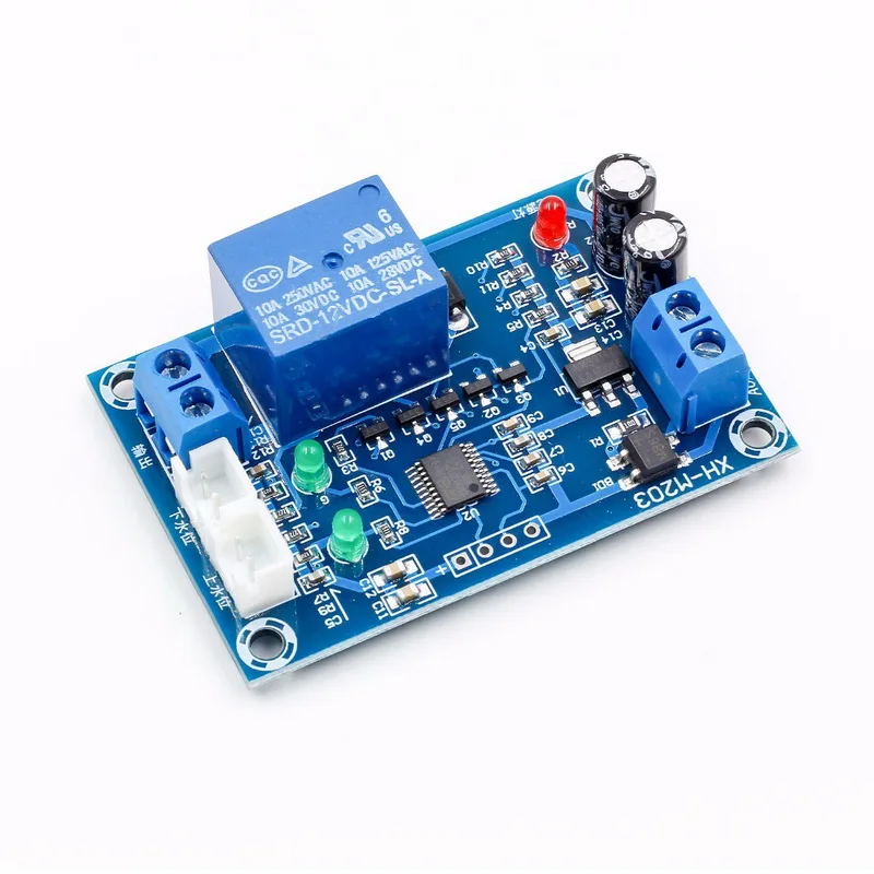 Imagem -03 - Controlador de Nível de Água Controlador de Nível de Água Automático Interruptor de Nível de Água Controlador de Bomba de Água 12v Saída de Relé Xh-m203