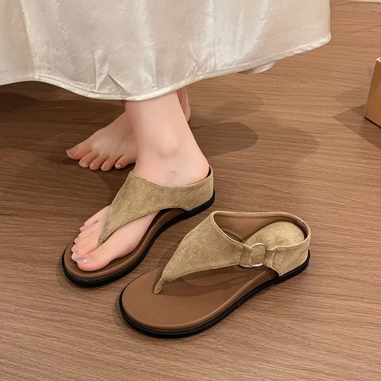 Women's Summer Outdoor Wear Thick Heel Sandals Comfortable Platform Clog Slippers Korean Style PU Material Arch Support - view 6