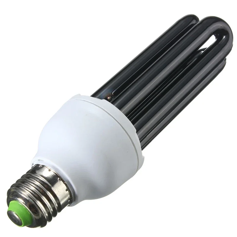 Ac220v 15-40w lâmpada uv ultravioleta fluorescente espiral luz lâmpada de poupança energia solar detector falsificado armadilha inseto