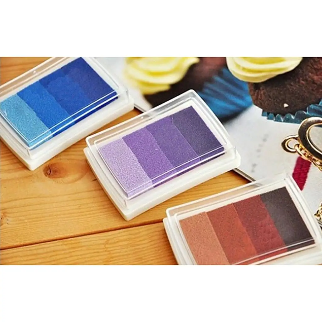 4-5pack 4 Shade Colors Ink Pad Fingerprint Korea DIY Craft Embossing Colorful
